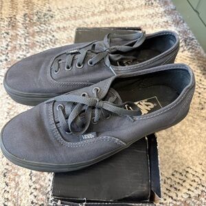 Vans Grey Authentic Sneakers women’s size 7, men’s 5.5